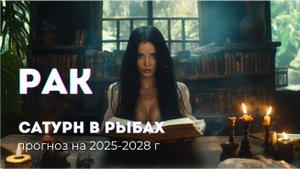Рак: прогноз на 2025 - 2028. Сатурн в Рыбах