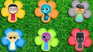 Новые персонажи Спрунки в цветах