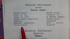 Литературное чтение на родном русском языке 4 класс, Мороз на стёклах. Такой мороз. Мороз.