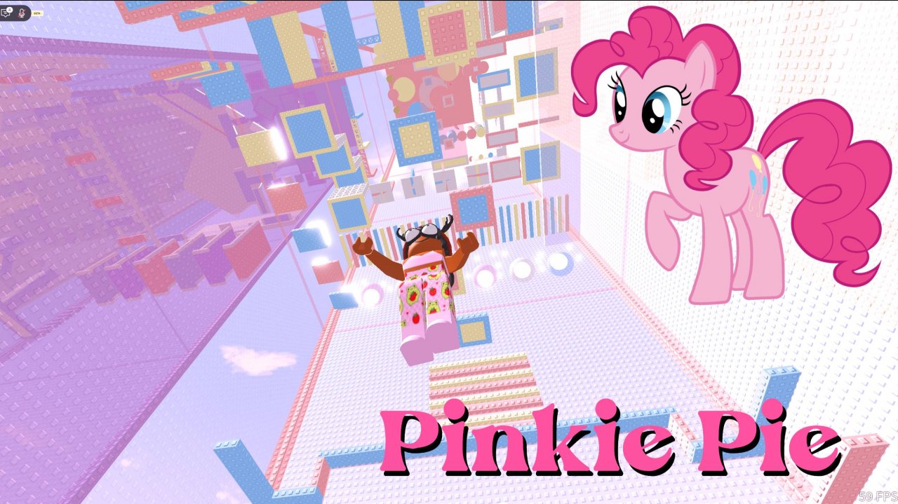 My Little Pony Обби с пони ПИНКИ ПАЙ Pinkie Pie в Роблокс
