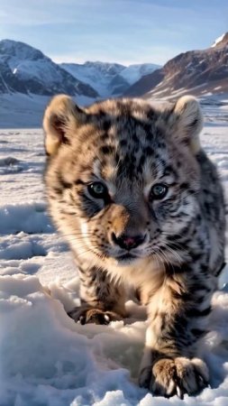 Snow Leopard Cub_ First Steps in the Mountain Wilderness