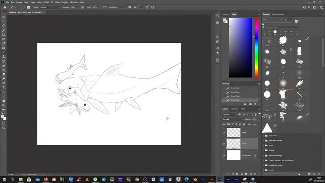 dunkleosteus eating cladoselache speedpaint смотреть онлайн