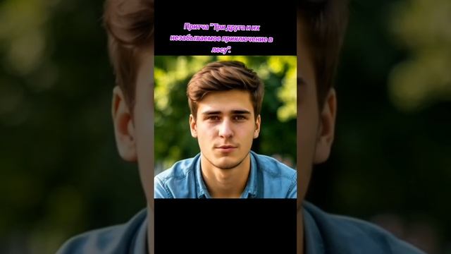 Притча "Три друга и их незабываемое приключение в лесу".