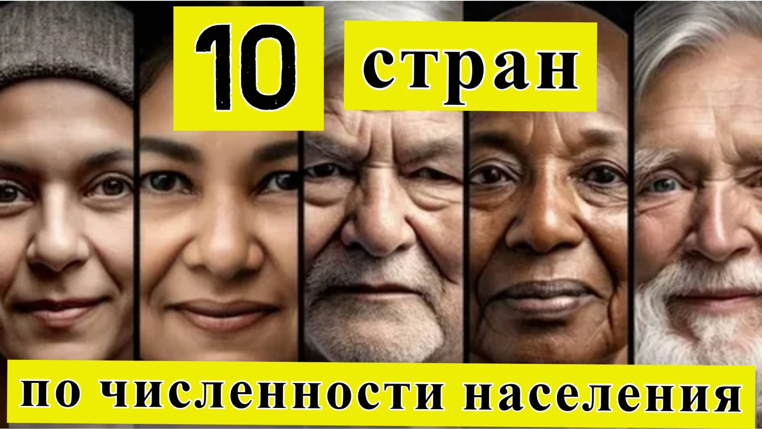 Страны с самой большой численностью населения в мире (1950–2025)