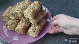 Так лаваш вы ещё не готовили!!! Отличный рецепт на все случаи жизни! РУЛЕТИКИ В СЕЗАМЕ!!!!