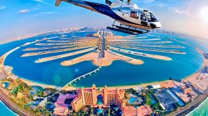 The View at Palm Jumeirah Dubai from Observatory and Helicopter Tours ｜ 4K Trip vlog