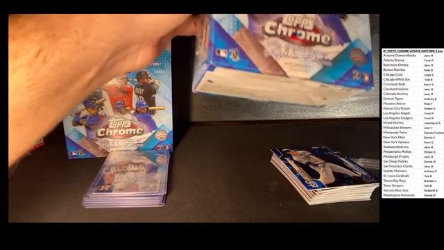 #7 TOPPS CHROME UPDATE SAPPHIRE 2 box смотреть онлайн