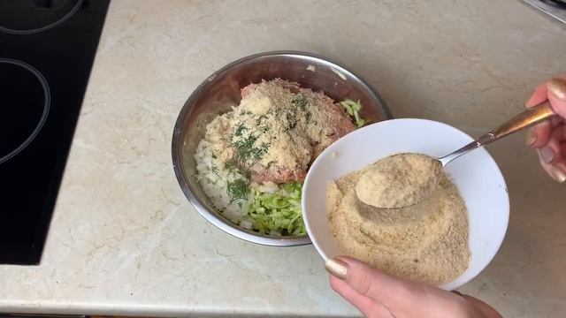🥒 КОТЛЕТЫ из КАБАЧКОВ с фаршем! Котлеты с кабачком в духовке! Не жареные кабачки.