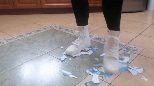 Stomping and spitting on photo  | ASMR