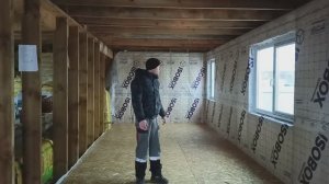 Дом Сани и Кати. Делаем пол на первом этаже и утепляем стены.