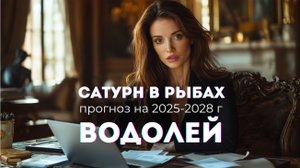 Водолей: прогноз на 2025 - 2028. Сатурн в Рыбах
