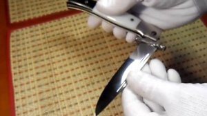 Складная финка НКВД (Ver.3) с резными винтами.