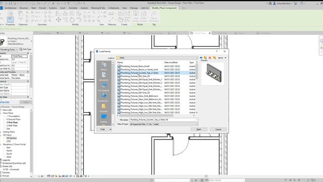 House Design 15 Bathroom Fittings Revit Tutorial смотреть онлайн