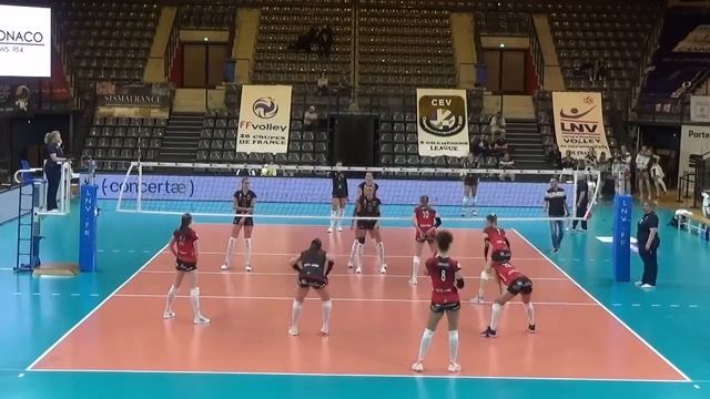 Juliette Gelin (Libero #3 white jersey) - Cannes VS Mulhouse смотреть онлайн