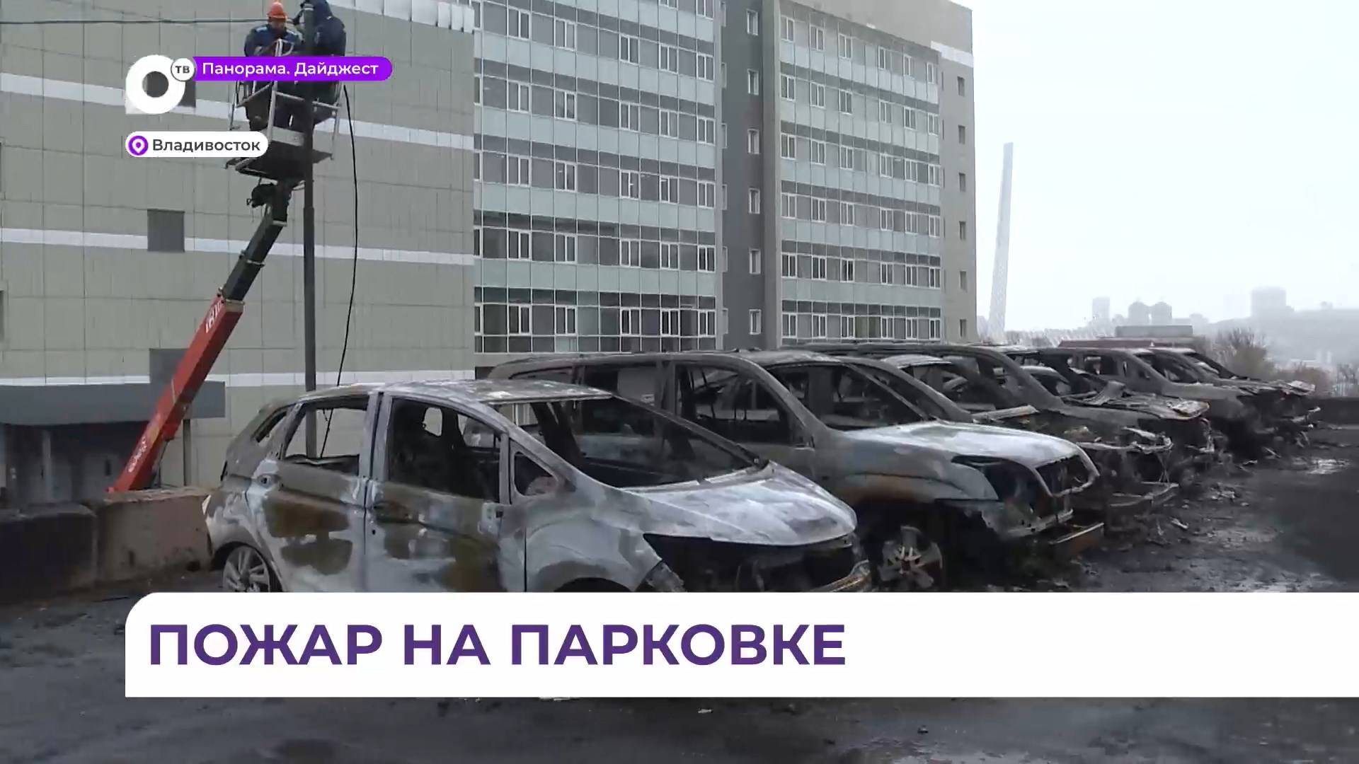 В прокуратуре подтвердили версию с поджогом на автостоянке во Владивостоке