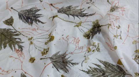 Экопринт на шелковом шарфе - раскрываю «секретик»!