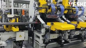 Линия заготовительного производства элементов рам грузовиков.