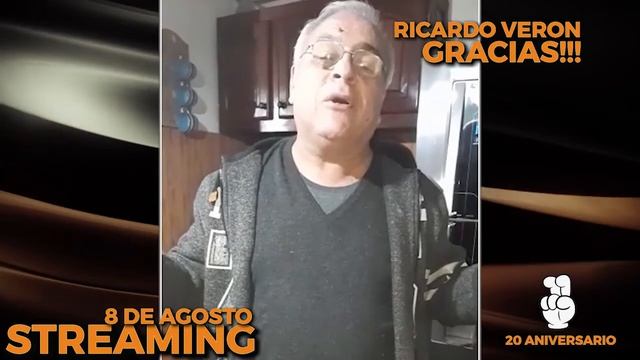 Muchas gracias amigo y compañero de tantos años Ricardo Verón! смотреть онлайн