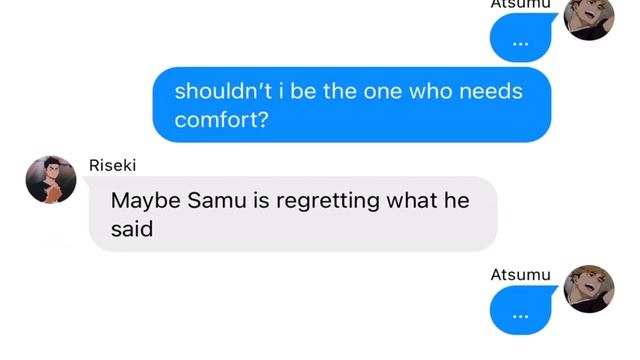 Osamu makes Atsumu CRY!?? || Haikyuu Texts