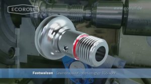 ECOROLL Упрочнение галтели зарезьбовой канавки инструментом типа EG5-40M