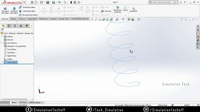 Project Curves & composite Curve in SolidWorks 2020 | Lesson 22 | SolidWorks Tutorials Tamil