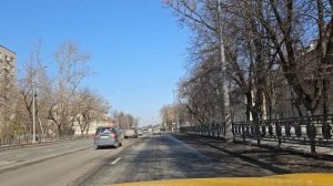 Город Домодедово весной 2024 года из окна автомобиля