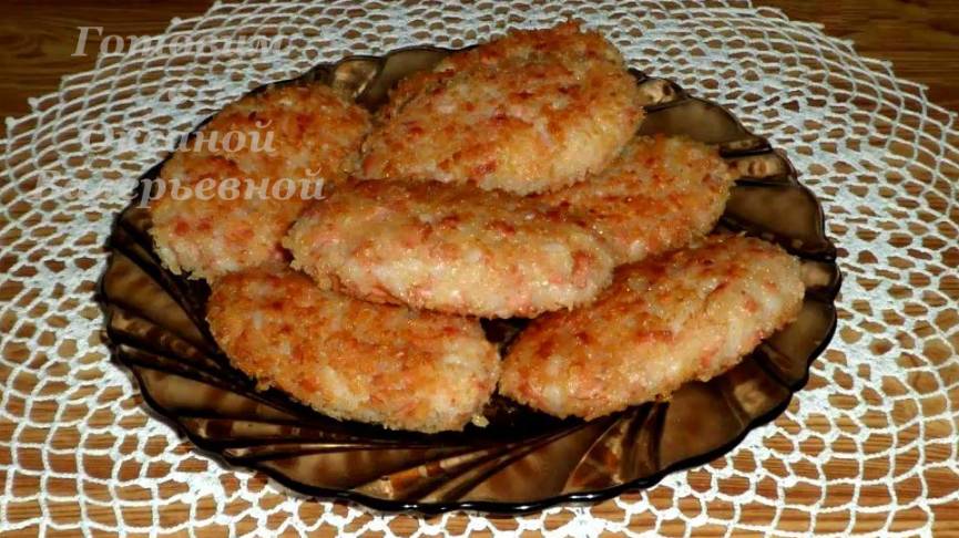 Рисовые котлеты с сосисками. Готовим с Оксаной Валерьевной.
