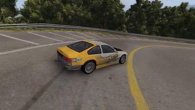 BeamNG drive | Fujigoko Drift | Ibishu 200bx V8 drift build смотреть онлайн