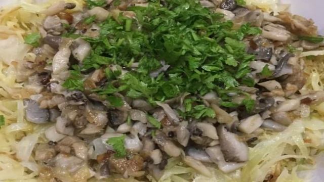 Пирог с капустой и грибами наливной
