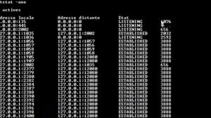 CMD La commande netstat - ano