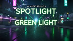 “Spotlight, Green Light” by AI Music Studio X _ #Music #Spotlight #NewRelease