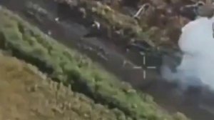 Российский военный отбился от дрона