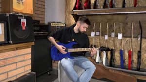 Обзор электрогитары SQOE SEIB370 Superstrat HSH Blue | SKIFMUSIC.RU