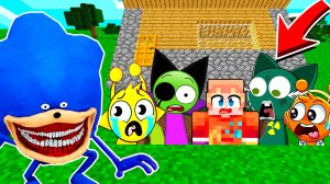 ВОВАН И СПРУНКИ СПРЯТАЛИСЬ ПОД ДОМОМ ОТ СОНИКА ТЕЙПС ХОРРОР В МАЙНКРАФТ