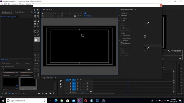 How To Locate and Use Legacy Title in Premiere Pro CC
