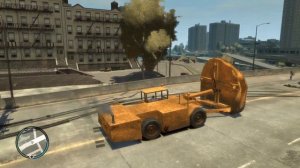GTA4 - Ultimate traffic speed of 9999999.  Digger VS Zombies.