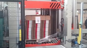 Машина обвязки паллет в ленту с последующей обмоткой в пленку OMS AVFP