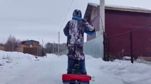 Видео от заказчика. Снегоход с которым справится даже ребенок