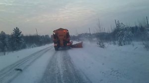 Урал NEXT кдм небольшое испытания бокового отвала