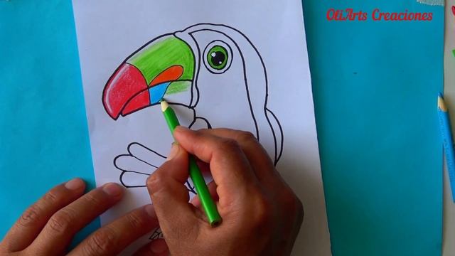 Como dibujar un TUCAN muy fácil/ aves смотреть онлайн