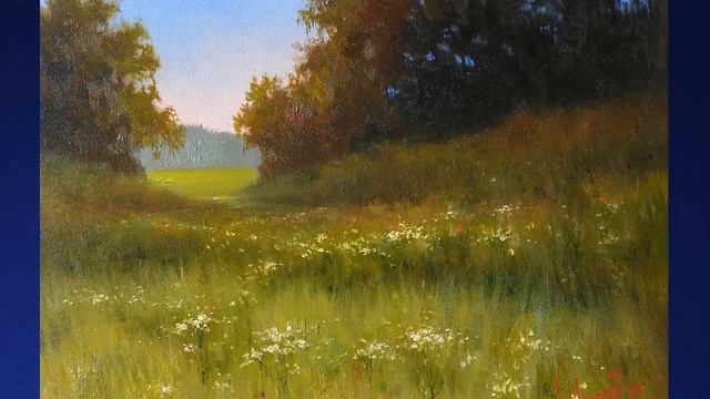 "Июньский вечер" холст.масло 30х40 см. 2019 г. Художник А.Милюков смотреть онлайн