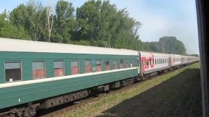 2ТЭ10М-2271 с пассажирским поездом Казань-Адлер