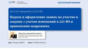Подача и оформление заявок с учетом изменений 223-ФЗ и применения национального режима