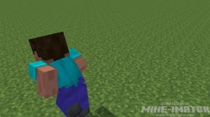 анимация бежит стив