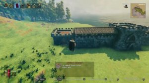 Castle kit - part 1:  stone walls and  towers. Valheim building. Как построить замок в Вальхейм? Ч.