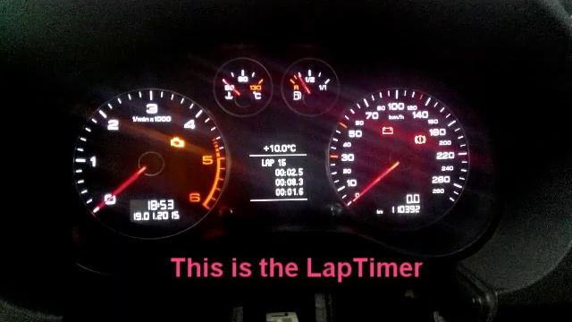 S3 Laptimer on A3 TDI Cluster смотреть онлайн