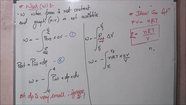 Thermodynamics || Work Done in Reversible Process || Free Expansion || L - 8 || JEE || NEET || BOAR