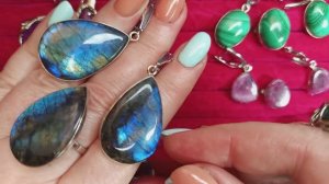 Каменная лавка( кольца и наборы в нейзильбере, в посеребрении, серьги 2 часть)