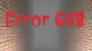 Error 648 n space игра