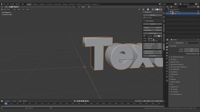 Simple Text Addon - Overview & Installation (Blender)